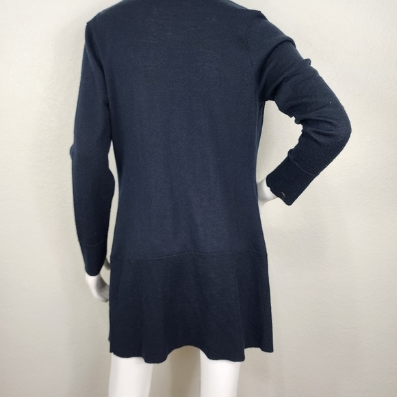 Soft Surroundings Black Wool Snap Close Long Sleeve Cardigan Size S - Picture 7 of 14